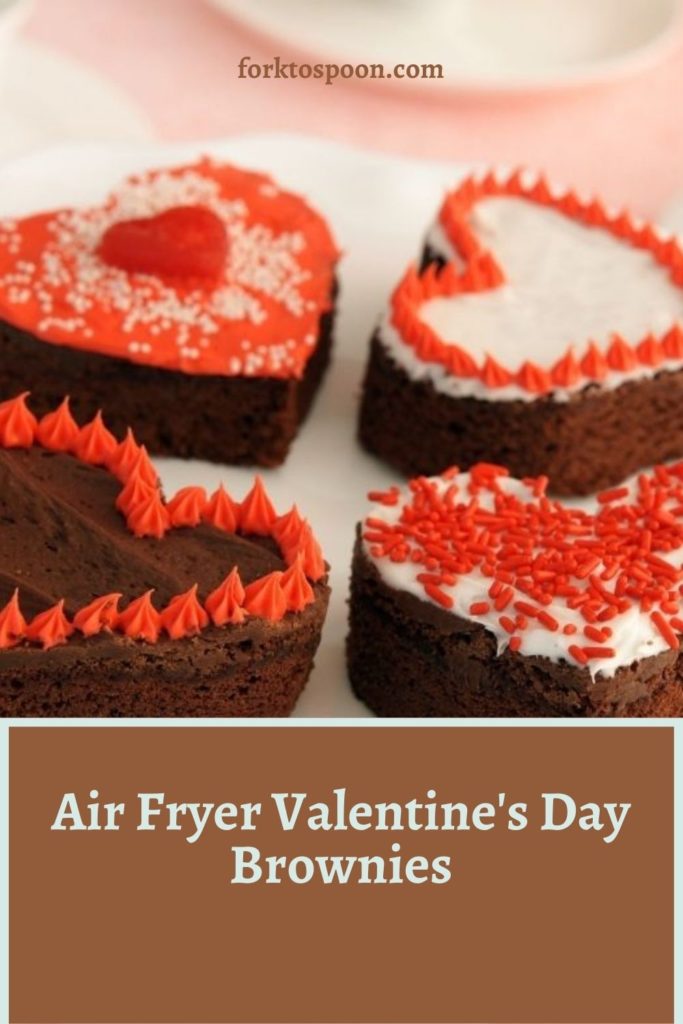 Air Fryer Valentine's Day Brownies