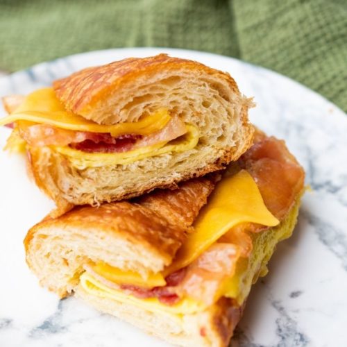 Air Fryer Copycat Dunkin Donuts Maple Bacon Croissants Fork To Spoon