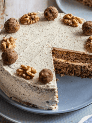 Air Fryer Walnut Cake