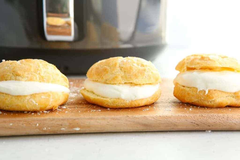 Air Fryer Cream Puffs