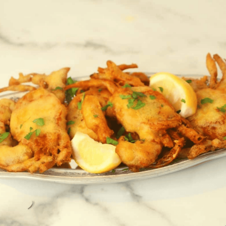 Crispy fried style soft shell crab made in air fry