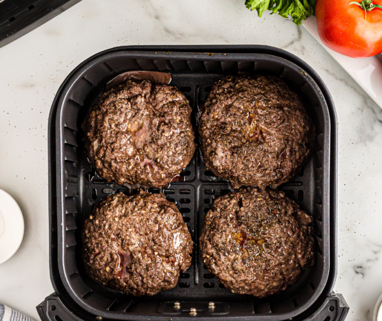 How To Make Frozen Hamburgers In The Air Fryer - Fork To Spoon