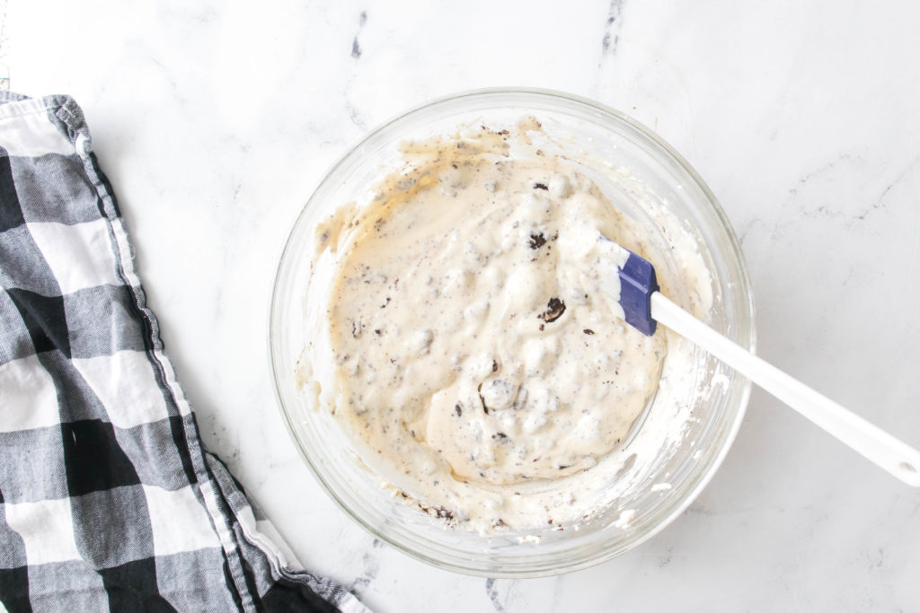 cheesecake batter in a bowl