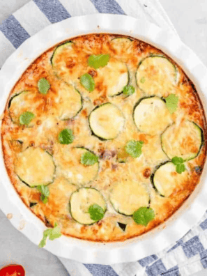 air fryer zucchini onion pie