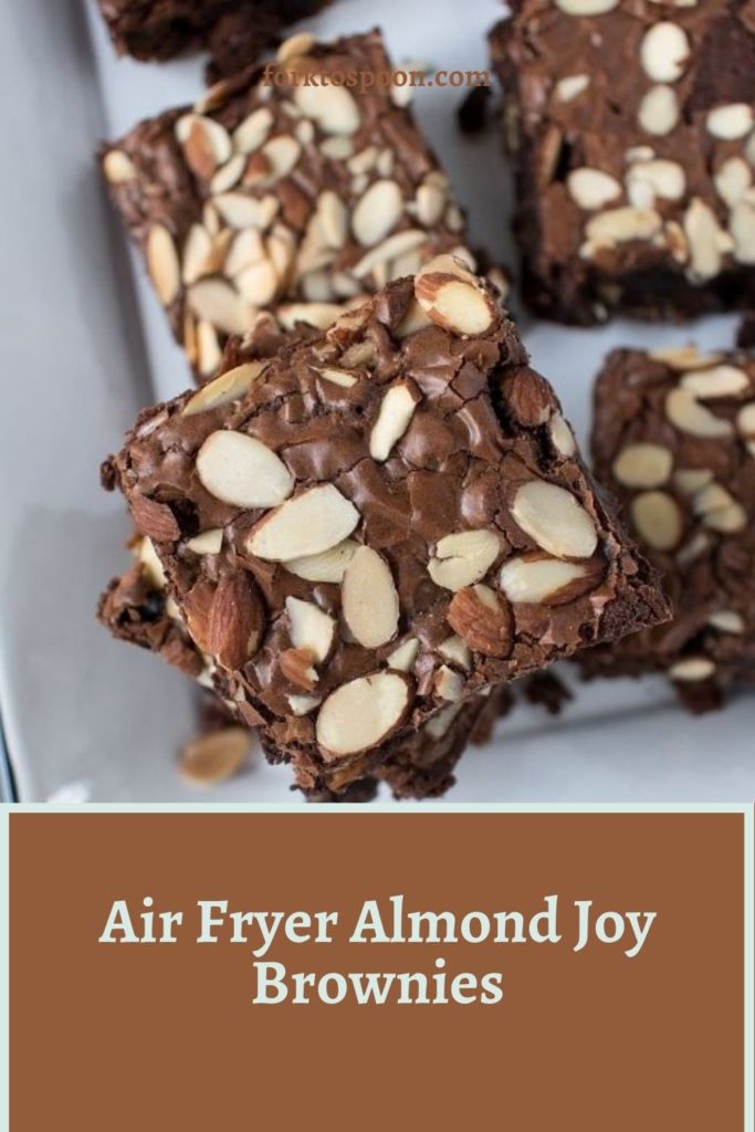 Air Fryer Almond Joy Brownies