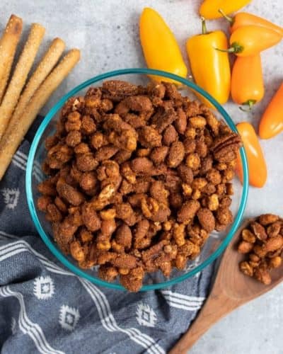 Air Fryer Barbecue Roasted Mixed Nuts