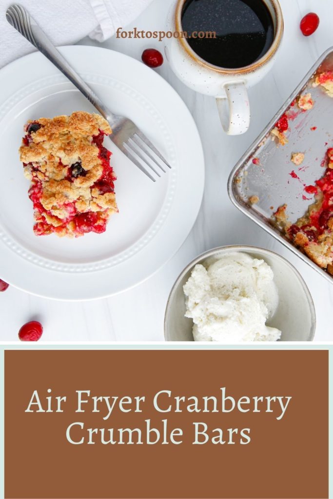 Air Fryer Cranberry Crumble Bars
