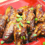 AIR FRYER GARLIC AND GINGER SWEET CHICKEN WINGS