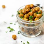 Air Fryer Garlic and Herb Roasted Chickpeas