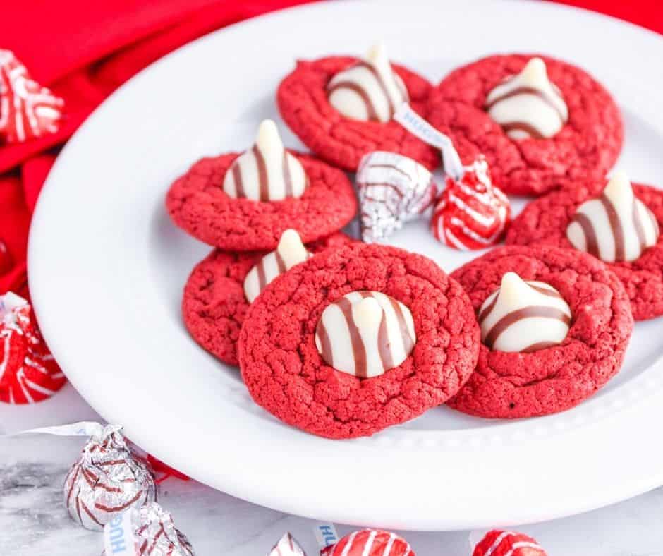 Air Fryer Hershey’s Red Velvet Blossom Cookies