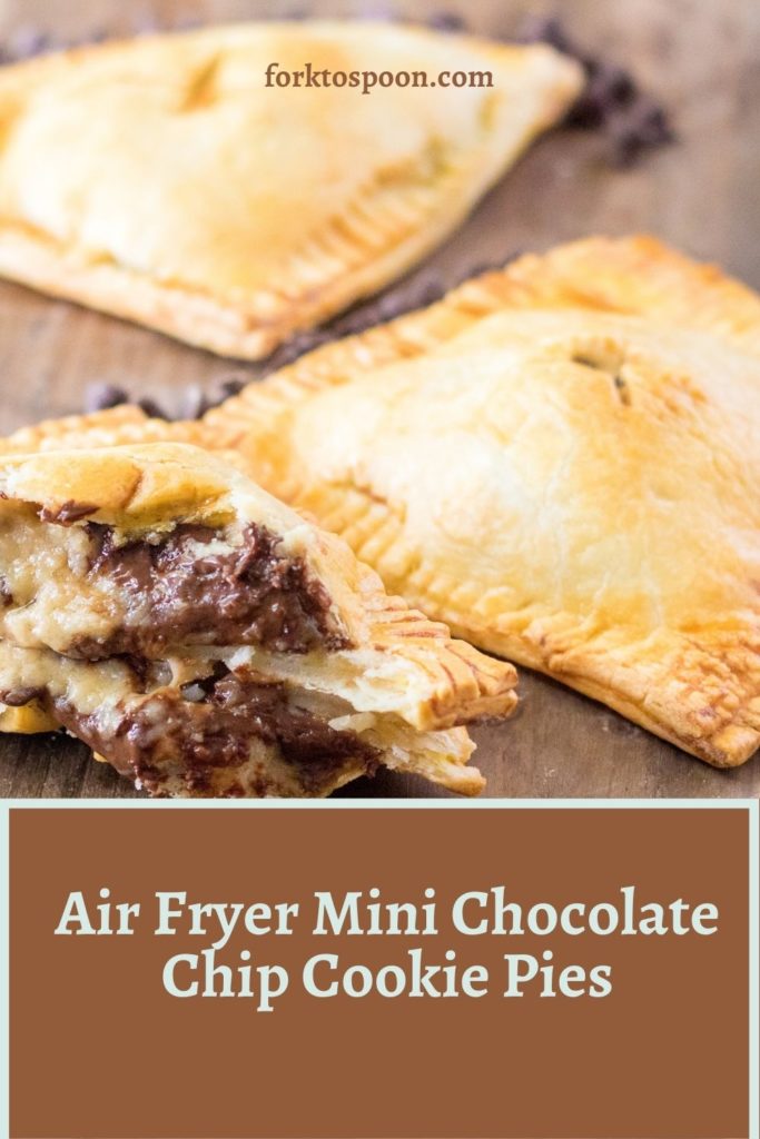 Air Fryer Mini Chocolate Chip Cookie Pies