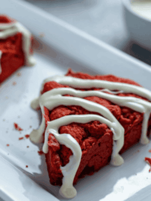 Air Fryer Red Velvet Scones