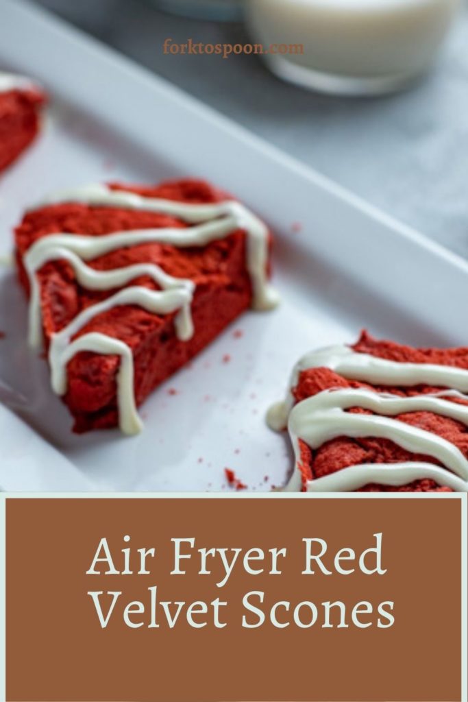 Air Fryer Red Velvet Scones