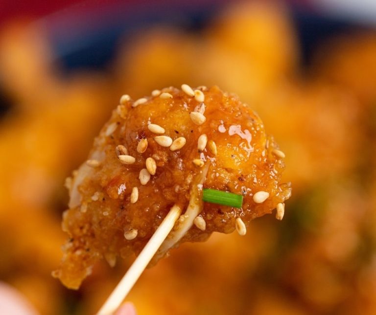 Air Fryer Sweet Chili Chicken Bites Fork To Spoon