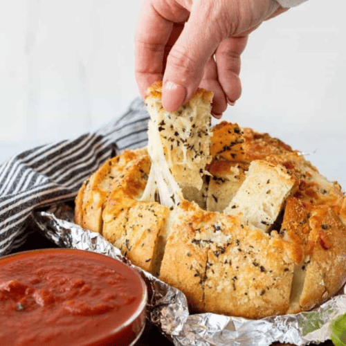 Air Fryer Mozzarella Pizza Bread - Fork To Spoon