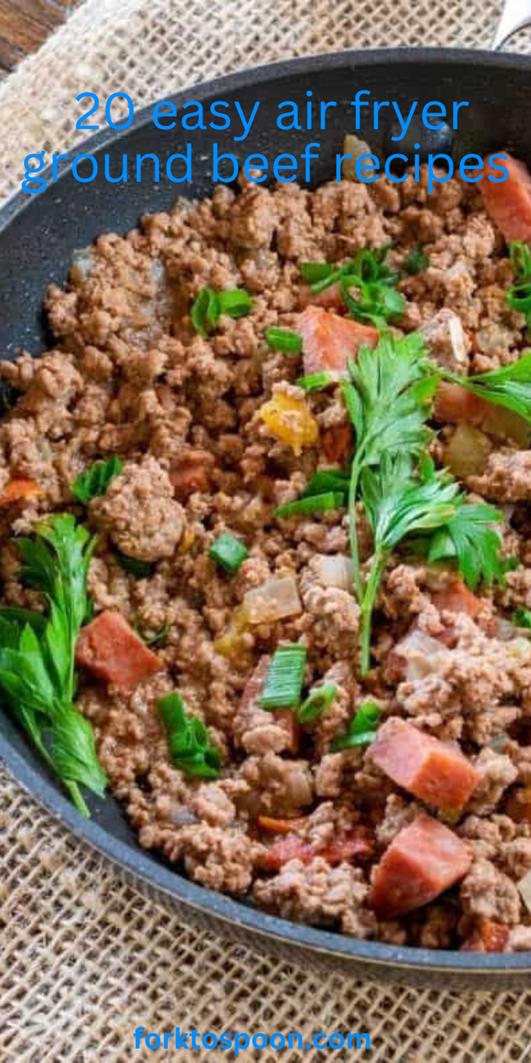 20 Easy Air Fryer Ground Beef Recipes Fork To Spoon