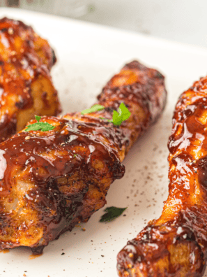 Craving juicy, crispy chicken with a smoky BBQ twist? Try these Air Fryer BBQ Chicken Legs – quick, easy, and packed with flavor!