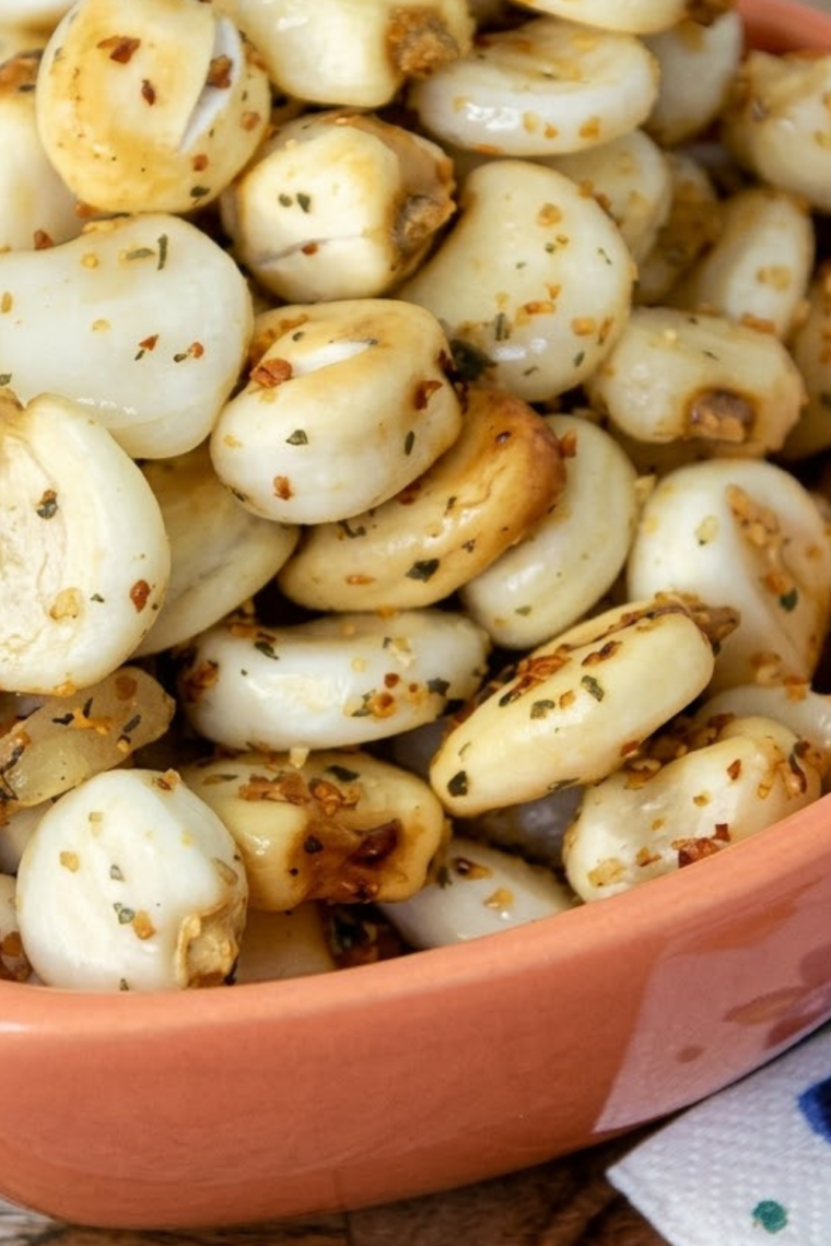 Air fryer corn nuts cooked until golden and crunchy for an easy homemade snack that&rsquo;s healthier and better than store-bought