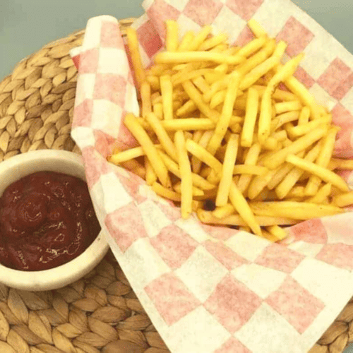 Air Fryer Frozen Shoestring Fries - Keeping the Peas