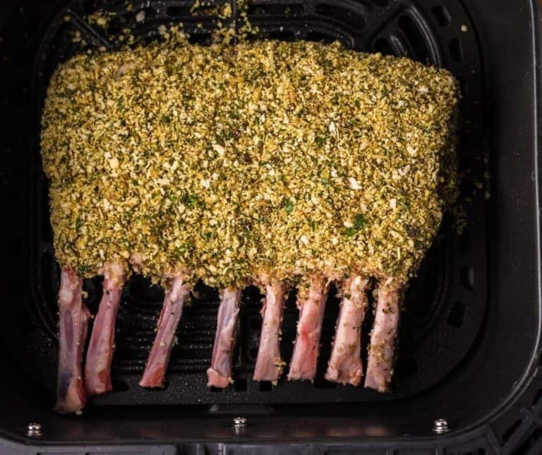 Air Fryer Rack of Lamb Fork To Spoon