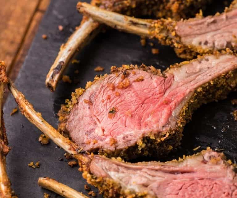 Air Fryer Rack of Lamb Fork To Spoon