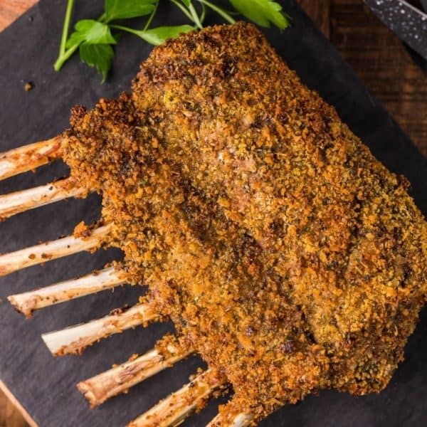 Air Fryer Rack of Lamb Fork To Spoon