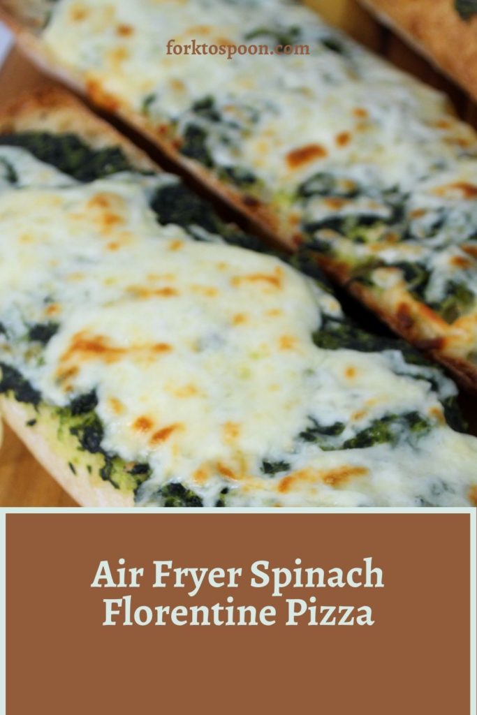 Air Fryer Spinach Florentine Pizza