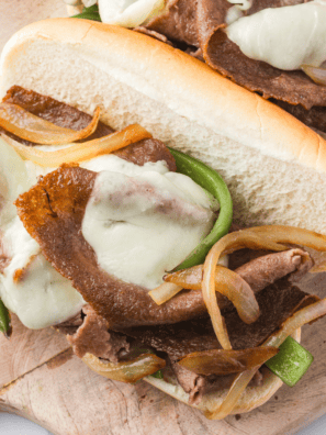 Crispy and juicy Air Fryer Steak Umm slices served on a plate, ready to enjoy.