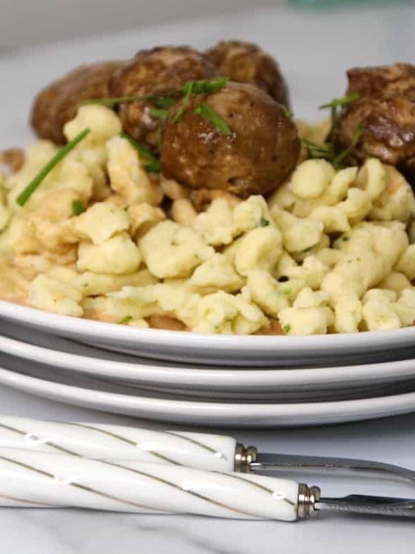 Instant Pot Swedish Meatballs and Egg Noodles Fork To Spoon