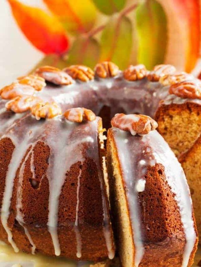 Instant Pot Banana Pecan Bundt Cake - Fork To Spoon