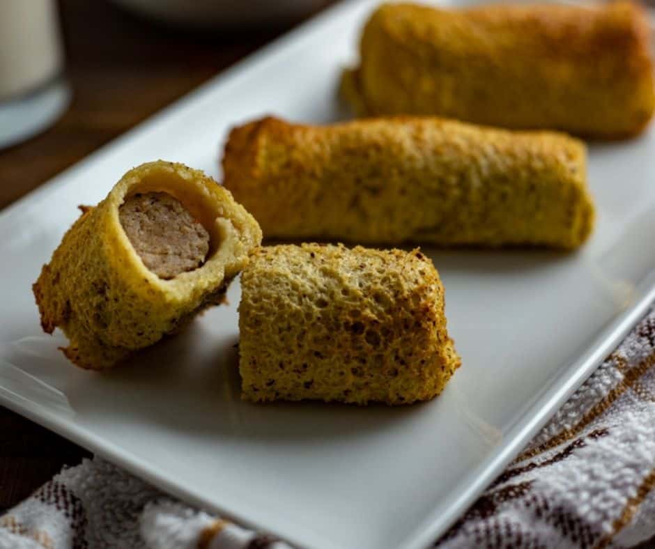 Air Fryer French Toast And Sausage Roll-Ups