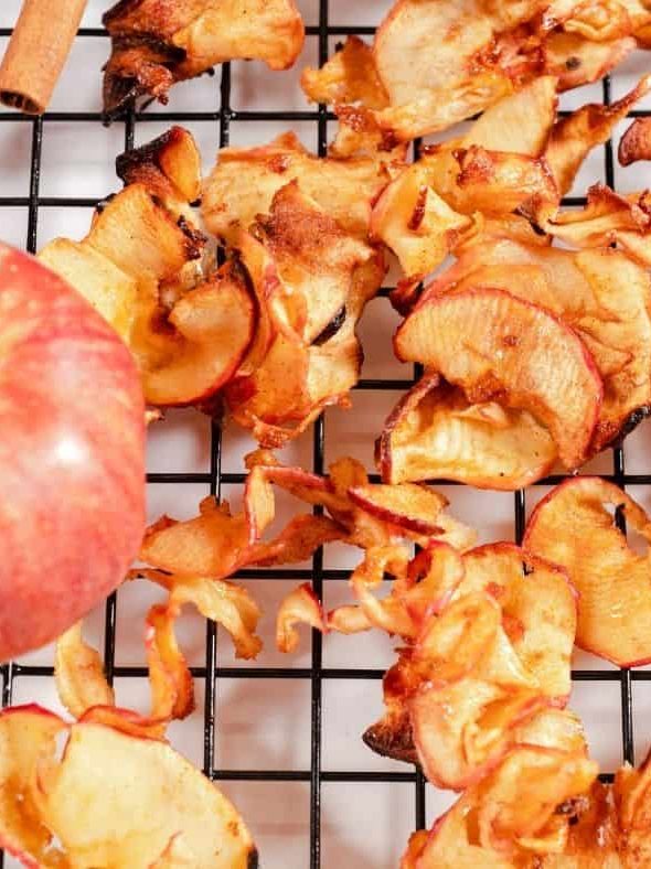 Dehydrate Apples in Air Fryer Fork To Spoon