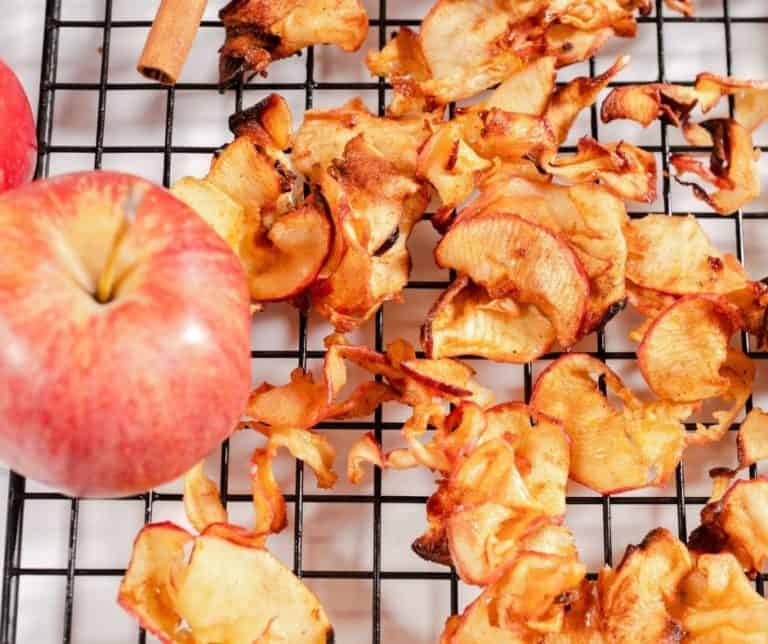 Air Fryer Apple Chips With Video Fork To Spoon