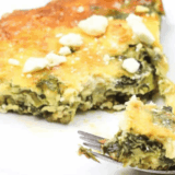 Air Fryer Asparagus, Spinach, and Cheese Frittata