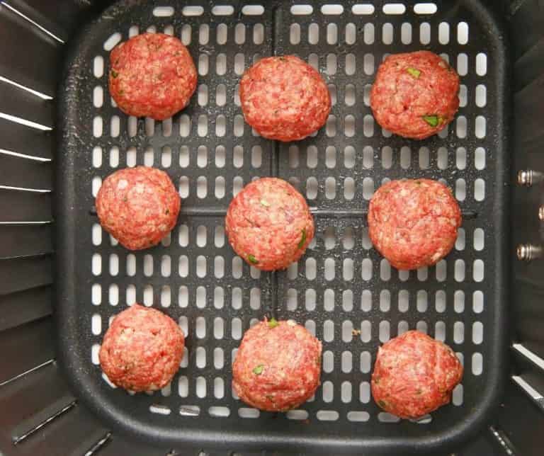 Air Fryer Blue Cheese Meatballs Fork To Spoon