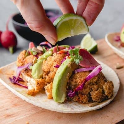 Air Fryer Cauliflower Tacos