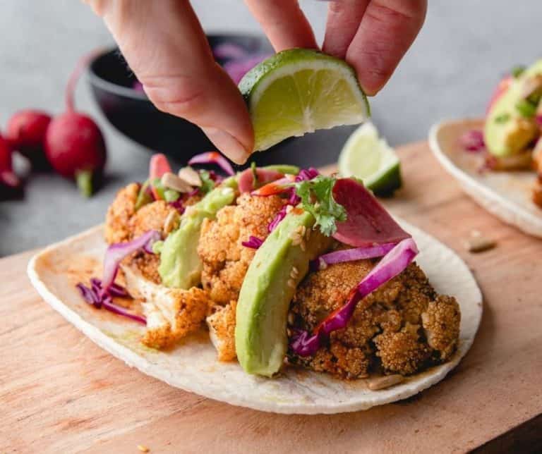 Air Fryer Cauliflower Tacos Fork To Spoon