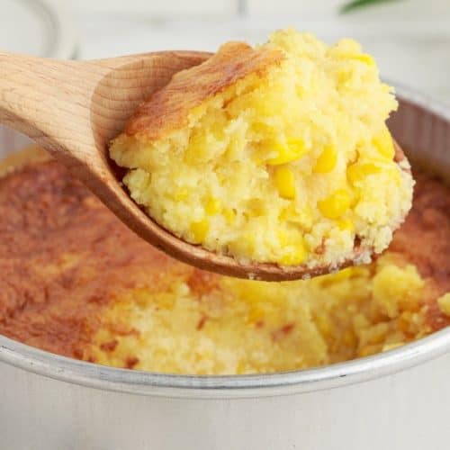 Air Fryer Corn Casserole Fork To Spoon