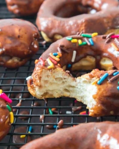 Air Fryer Donuts With Chocolate Glaze Recipe