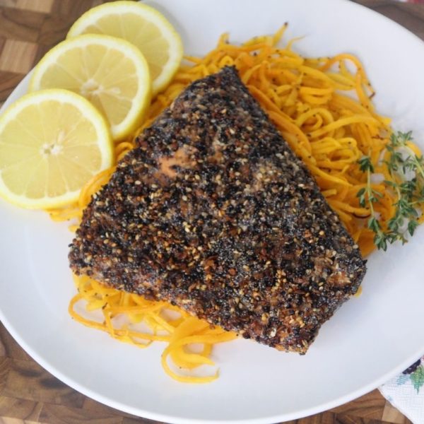 Air Fryer Everything Bagel Salmon Fork To Spoon