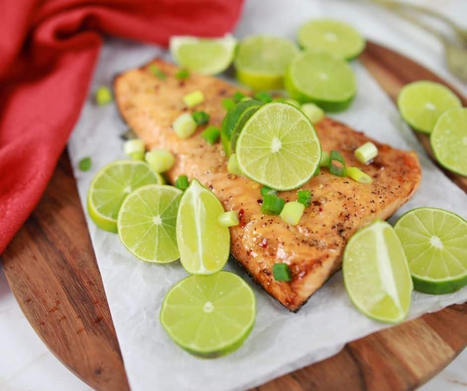 Air Fryer Firecracker Salmon Fork To Spoon