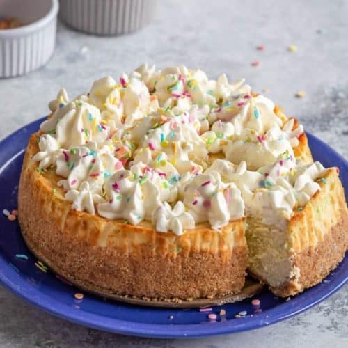 Air Fryer Funfetti Cheesecake Fork To Spoon