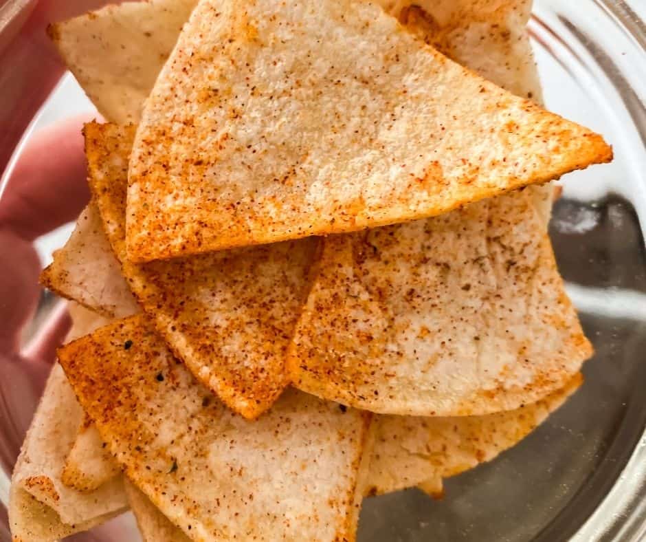 Air Fryer Homemade Doritos Chips