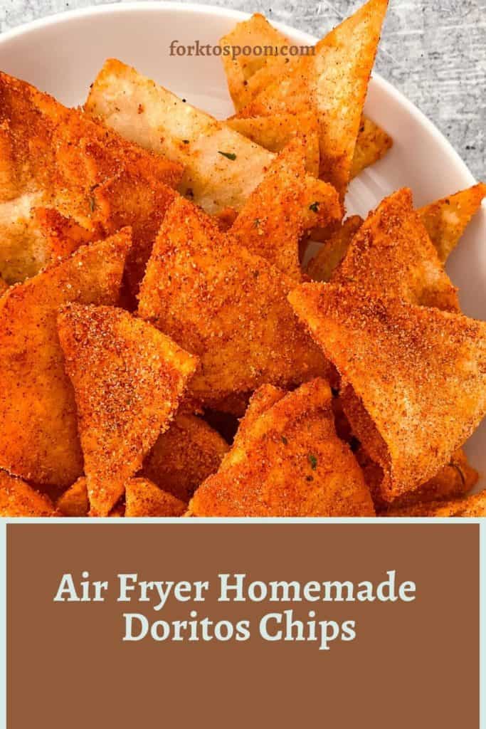Air Fryer Homemade Doritos Chips