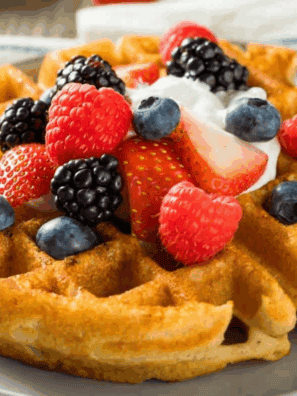 Air Fryer Kodiak Cake Waffles