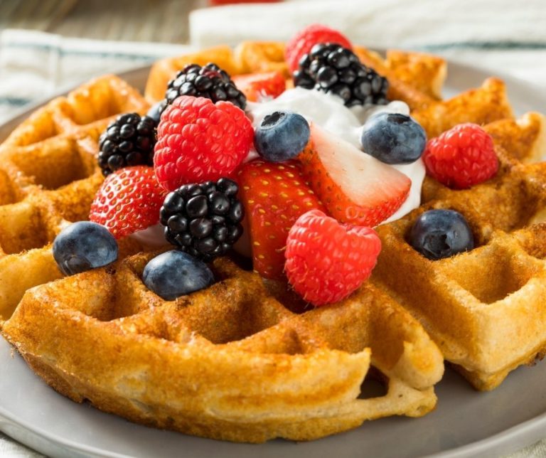 Air Fryer Kodiak Cake Waffles Fork To Spoon