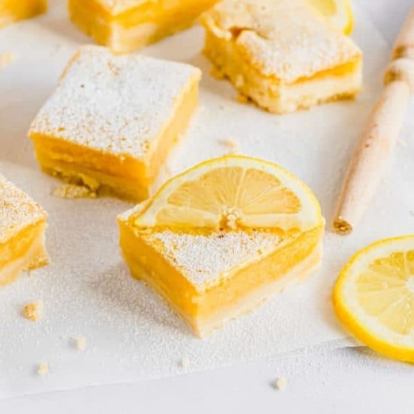 Air Fryer Lemon Bars With Shortbread Crust - Fork To Spoon