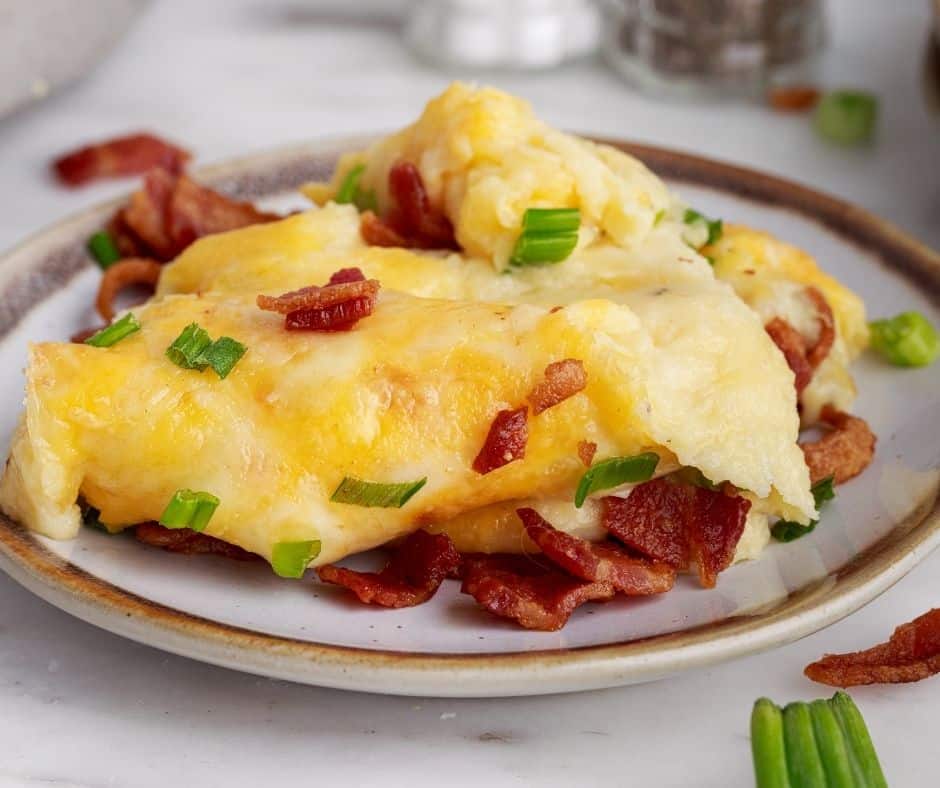 Air Fryer Loaded Mashed Potato Casserole