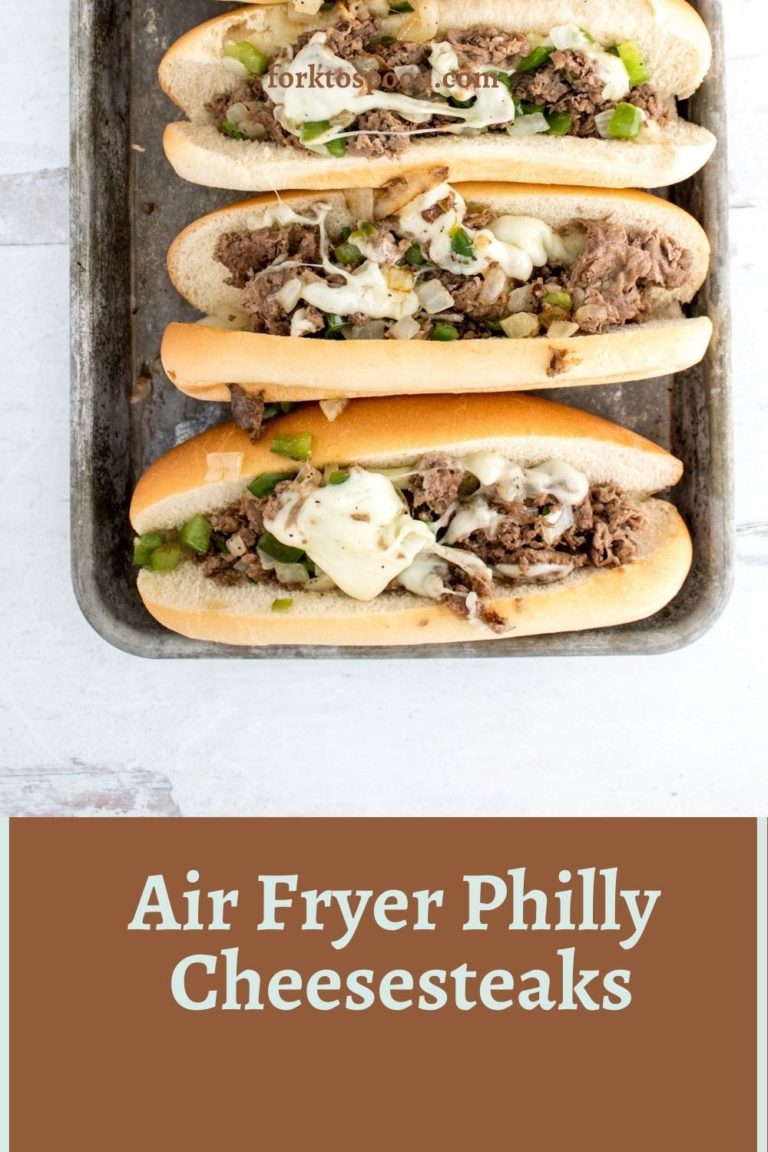 Air Fryer Philly Cheesesteaks - Fork To Spoon