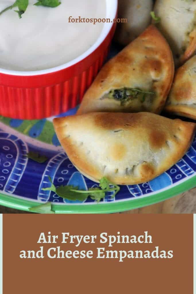 Air Fryer Spinach and Cheese Empanadas